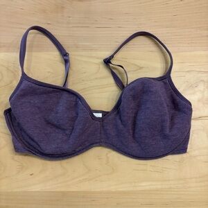 La Senza Women’s Purple Full Cup Bra 36C Lightly Padded Cotton Everyday Fit